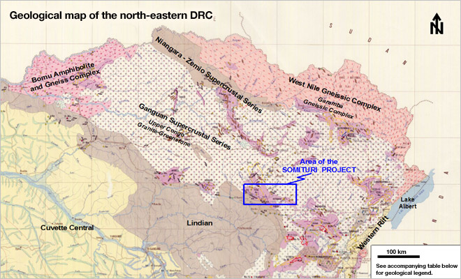 Geological Map of the NE DRC